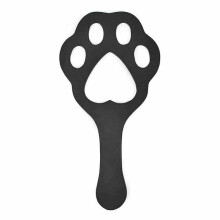 Black Dog Paw Spanking Paddle Pu Leather Bdsm Toy Impact Pet Play Fetish