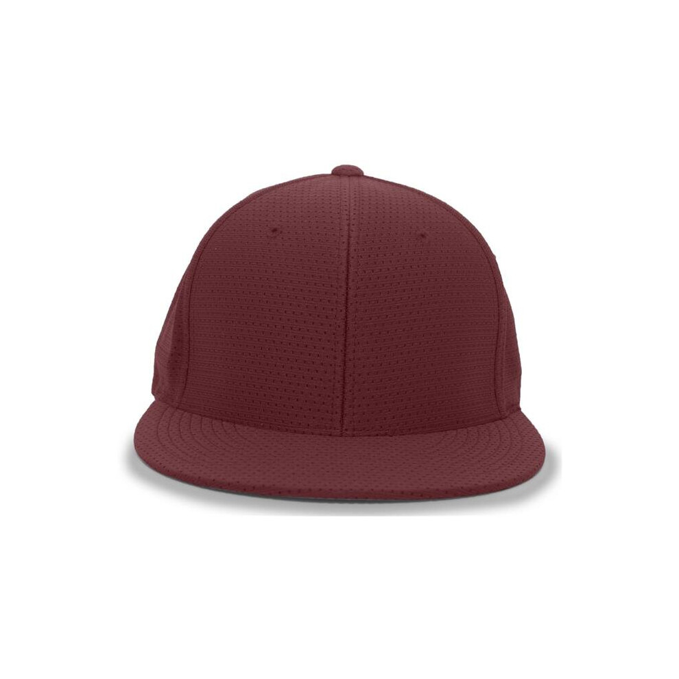 Pacific Headwear ES818.J36.S-M Performance Air Jersey Flexfit Cap, Cardinal - Small & Medium-image-OPC-P87T5RR-NEW