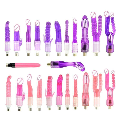 28 Types Pink Purple Dildos A2 F2 Sex Machine Attachments on OnBuy