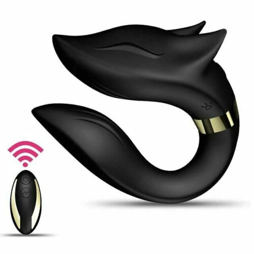 Remote Control Wearable Black Vibrator G-Spot Clitoral Stimulation