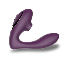 (Purple) Sucking Clitoris Vibrator Oral Tongue Wearable G-Spot Clit Stimulation