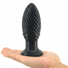 (Black) 12.5Cm 4.9Inch Fantasy Faak Dildo Dong Rubber Sex Toy 4.7Cm Thick Butt Plug