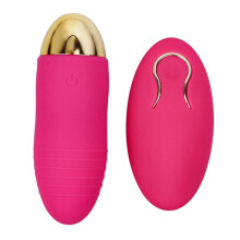 (Rose Red) Bullet Vibrator Jumping Egg Wireless Remote Control Waterproof