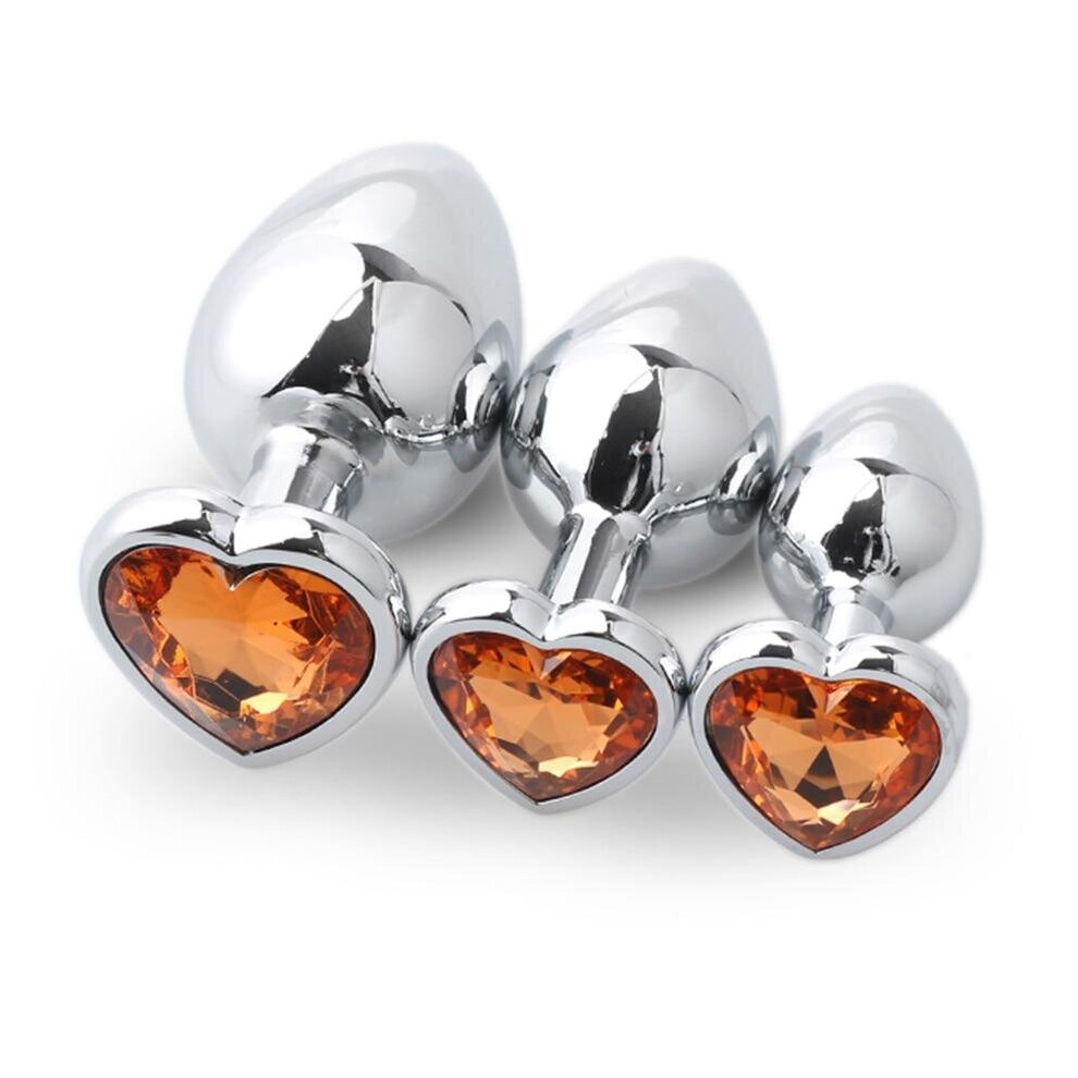 3Pcs/Set Butt Jewellery Heart Metal Anal Plug Sex Toys Women on OnBuy