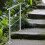 Living And Home (100cm 2 Cross Bar) Handrail Kit Outdoor Grab Rail Garden Step Support Variable Angle 1