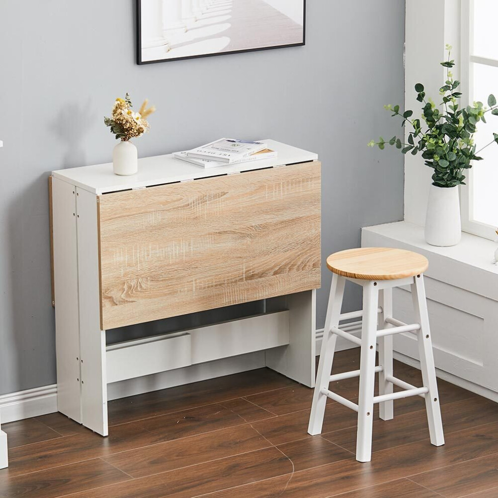 Drop Leaf Kitchen Dining Table Small Breakfast Folding Bar Table