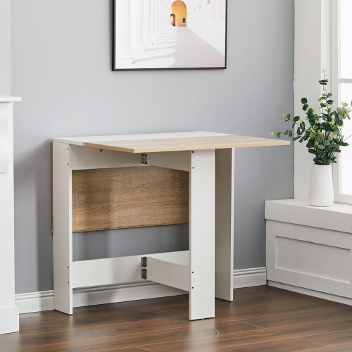Living And Home Drop Leaf Kitchen Dining Table Small Breakfast Folding Bar Table 2