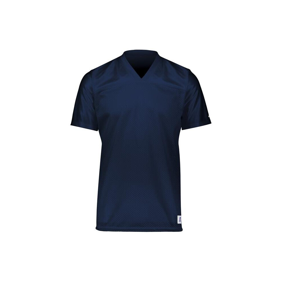 Russell R0593b.nav.m Youth Solid Flag Football Jersey, Navy - Medium Blue