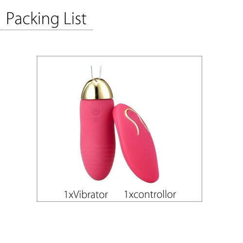 (Rose Red) Bullet Vibrator Jumping Egg Wireless Remote Control Waterproof 2