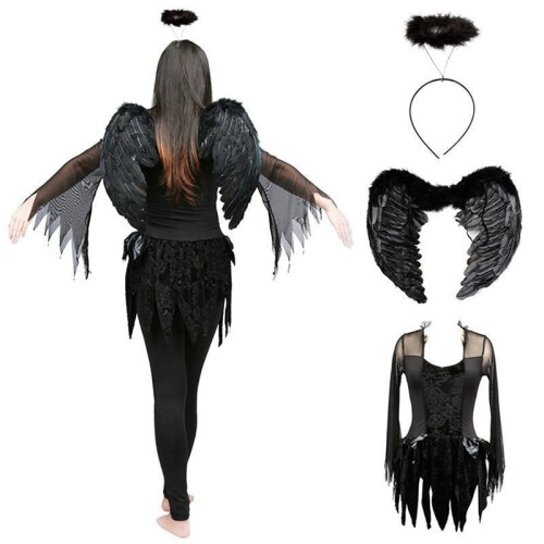 Halloween Women s Dark Angel Demon Costume Party Cosplay on OnBuy