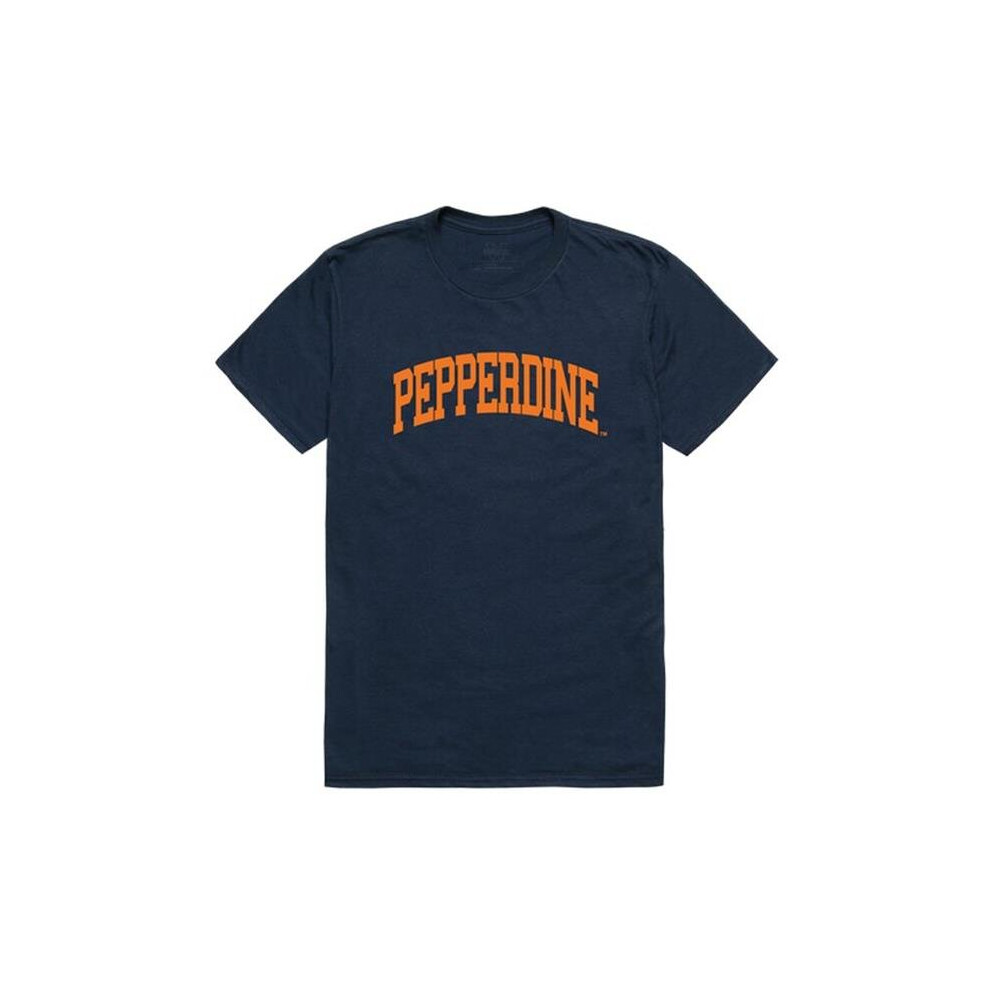 W Republic 537-196-NVY-03 Pepperdine University Men College T-Shirt, Navy - Large-image-OPC-P87V8HW-NEW