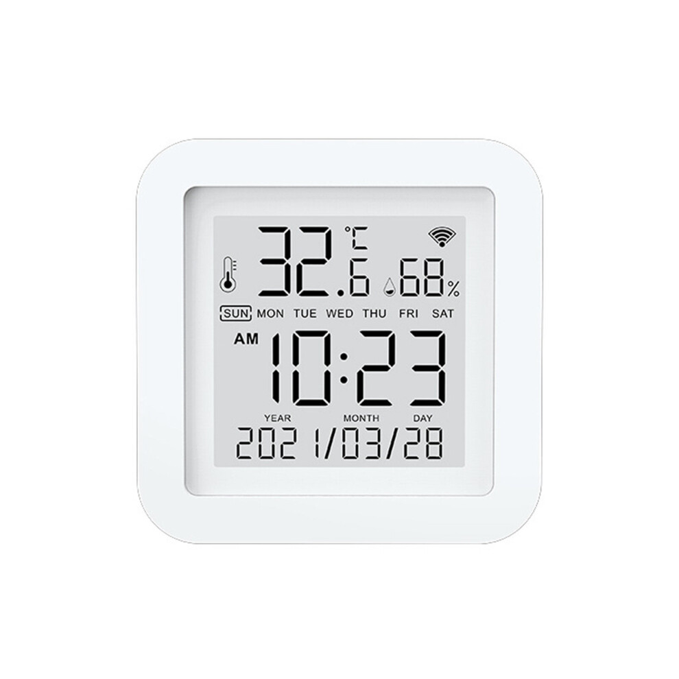 Smart Wifi Temperature Humidity Monitor: Tuya Wireless Temperature Humidity Sensor With App Notification Alerts,Wifi Thermometer Hygrometer 635411884606