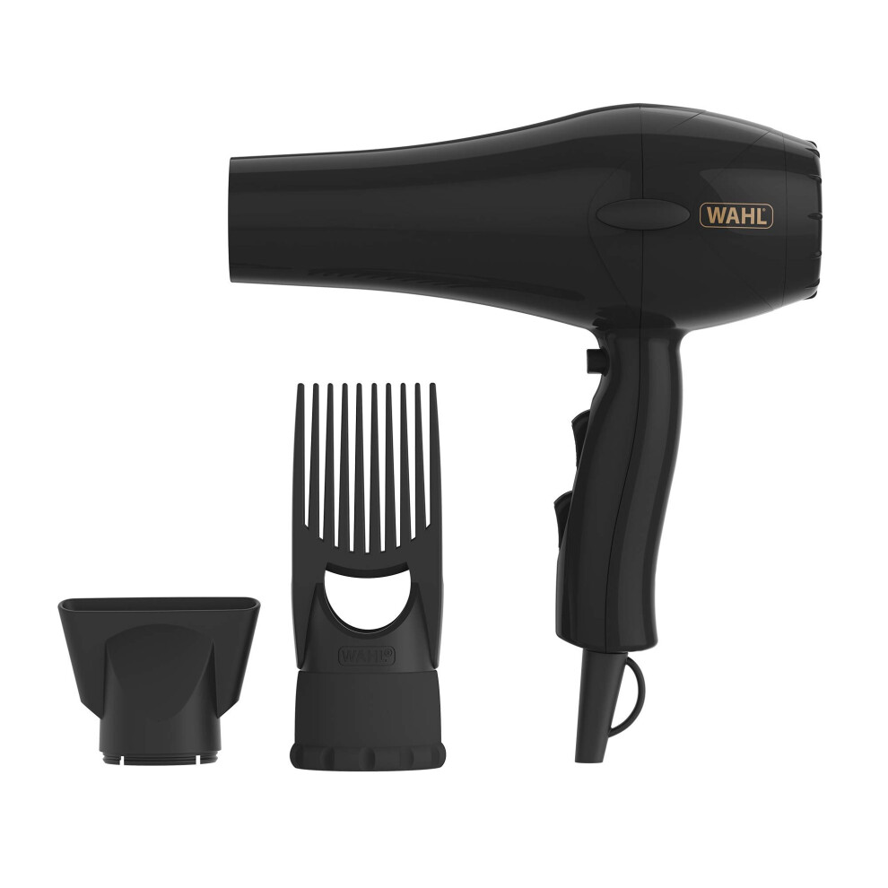 Hair Dryer for Women, Hair Dryer with Pik Attachment, Afro Hairdryer, Afro-Caribbean Hair, Three Heat Settings, Anti-frizz