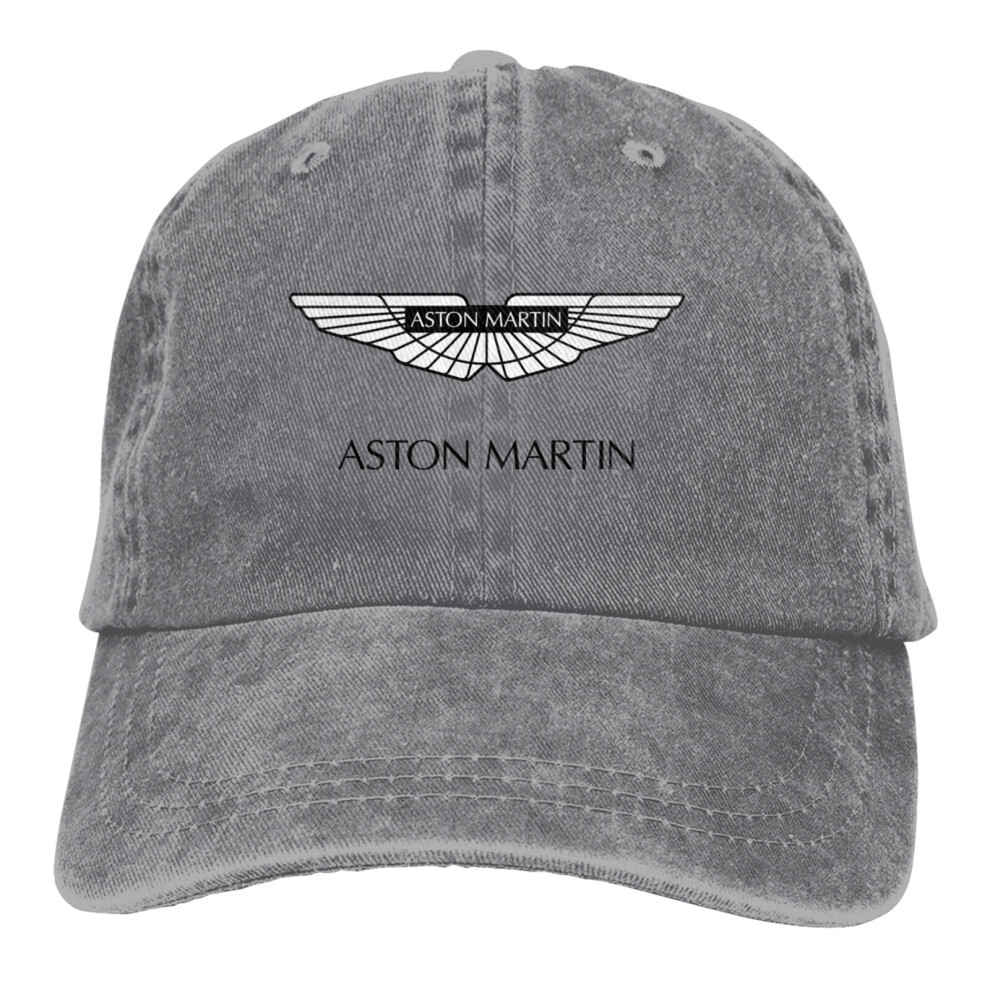 (Gray) Aston Martin Logo Adjustable Baseball Cap Hat