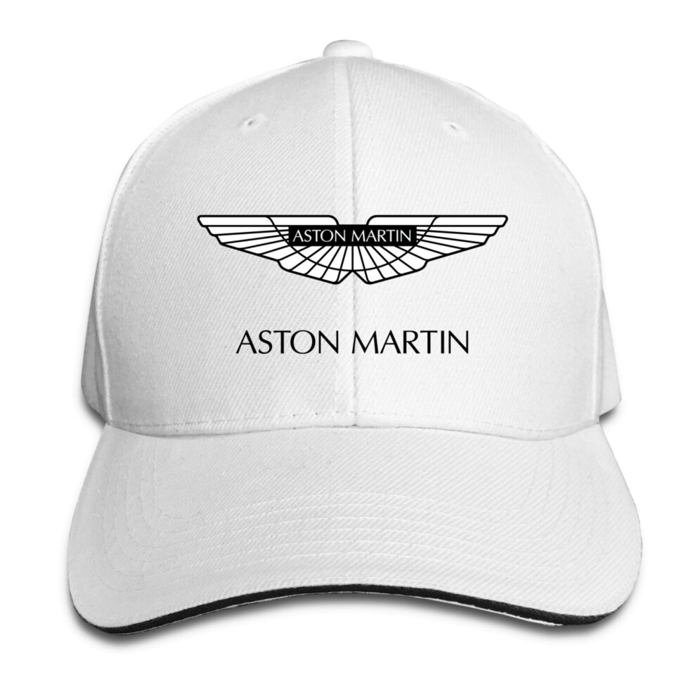 (White) Aston Martin Logo Fashion Adjustable Cap Hats