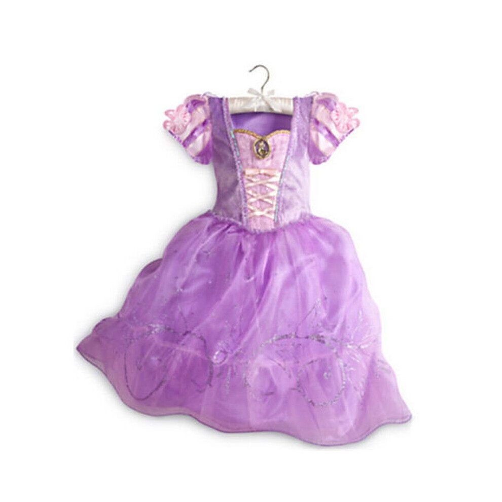 (#G Light Purple Aurora Dress, 100Cm/3-4Years) Girl Disney Princess Skirt Dress Cosplay Costume Multicoloured