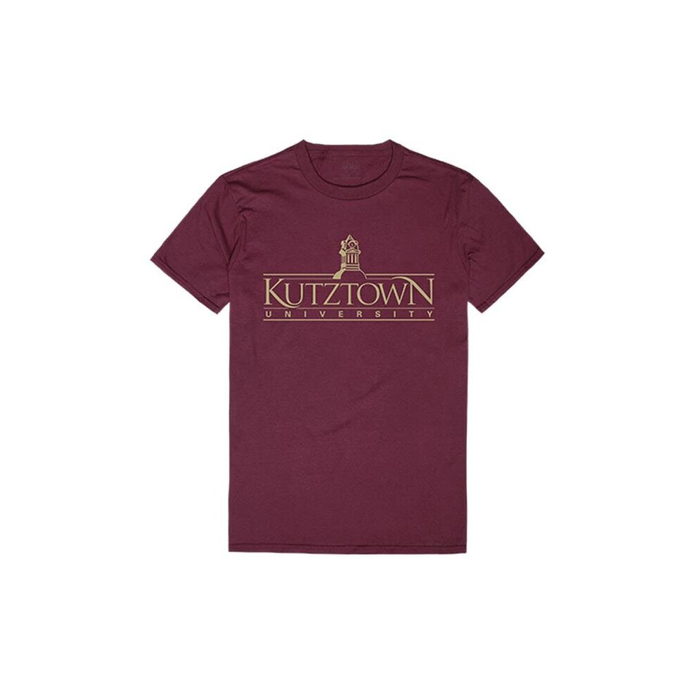 W Republic 516-321-327-05 Kutztown University Men Institutional T-Shirt, Maroon White - 2XL-image-OPC-P87XQHM-NEW