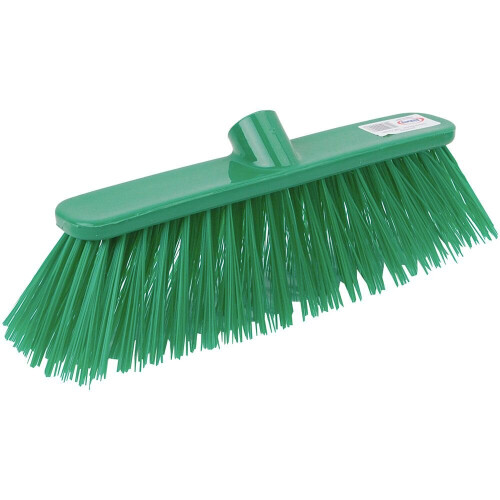 (Green) Poly Broom Head Stiff Bristles