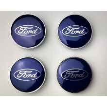 (Blue ) Set of 4 Ford alloy wheel caps 60mm