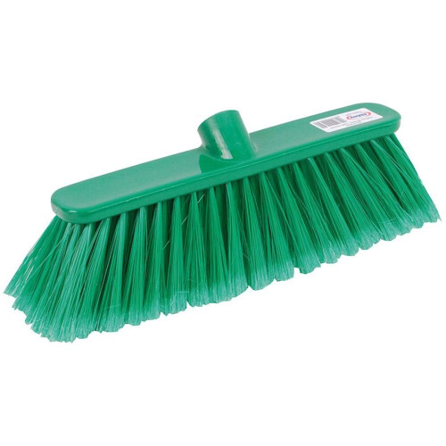 (Green) Poly Broom Head Soft Bristles