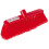 (Red) Poly Broom Head Soft Bristles 1