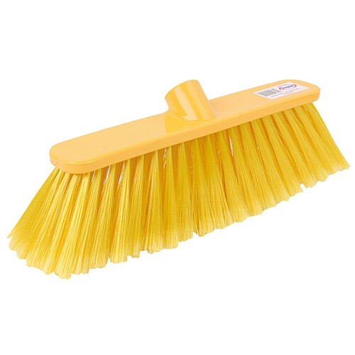 (Yellow) Poly Broom Head Soft Bristles