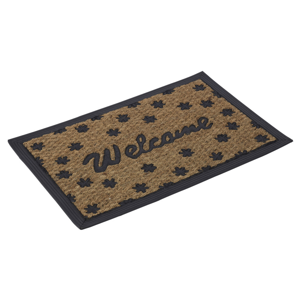 (Star) Door Entrance "Welcome" Rubber Doormat Non Slip