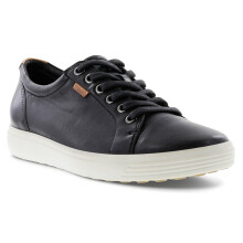 (UK 6.5-7, Black) Ecco Womens Soft 7 W Soft Comfy Lace-Up Lightweight Leather Trainers