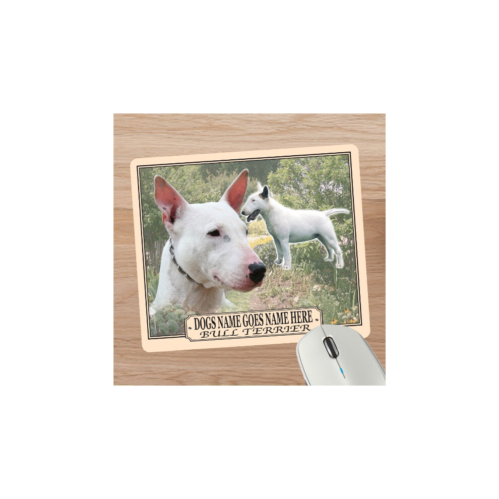 Personalised Bull Terrier Dog Breed Mouse Mat Gift 608597607949