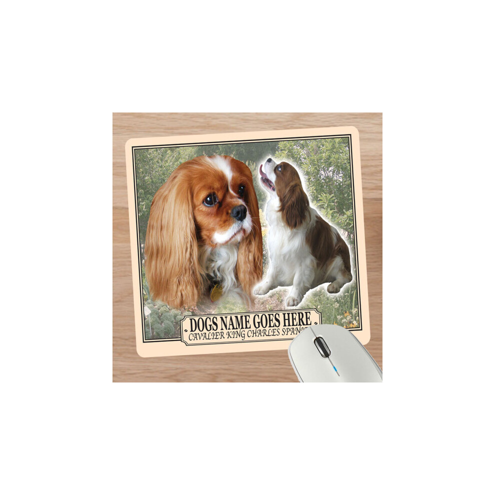 Personalised Cavalier King Charles Spaniel Dog Breed Mouse Mat Gift 608597607970