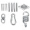 500LB Hammock Spring Swivel Snap Chair Hanging Kit Hook Ceiling Mount 2