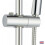 Waterfall Chrome Square 3 Way Rigid Riser Rail Shower Kit Bath Mixer Tap Set UK 3