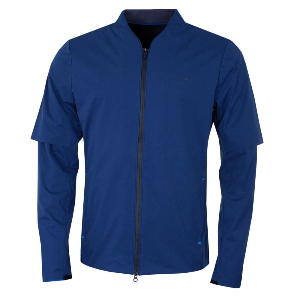 (M, Dark Blue) Oakley Mens Albatross Full Zip Rain Durable Jacket