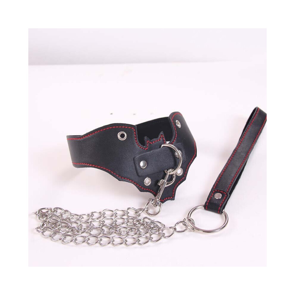 The Room Of Doom Black/Red The Room Of Doom's 'Bat Style' Collar And Lead