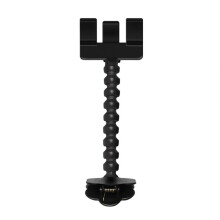 (Black) Pet Dogs Selfie Stick Artifact Clips Appliance Smartphone Bracket Holder Toys