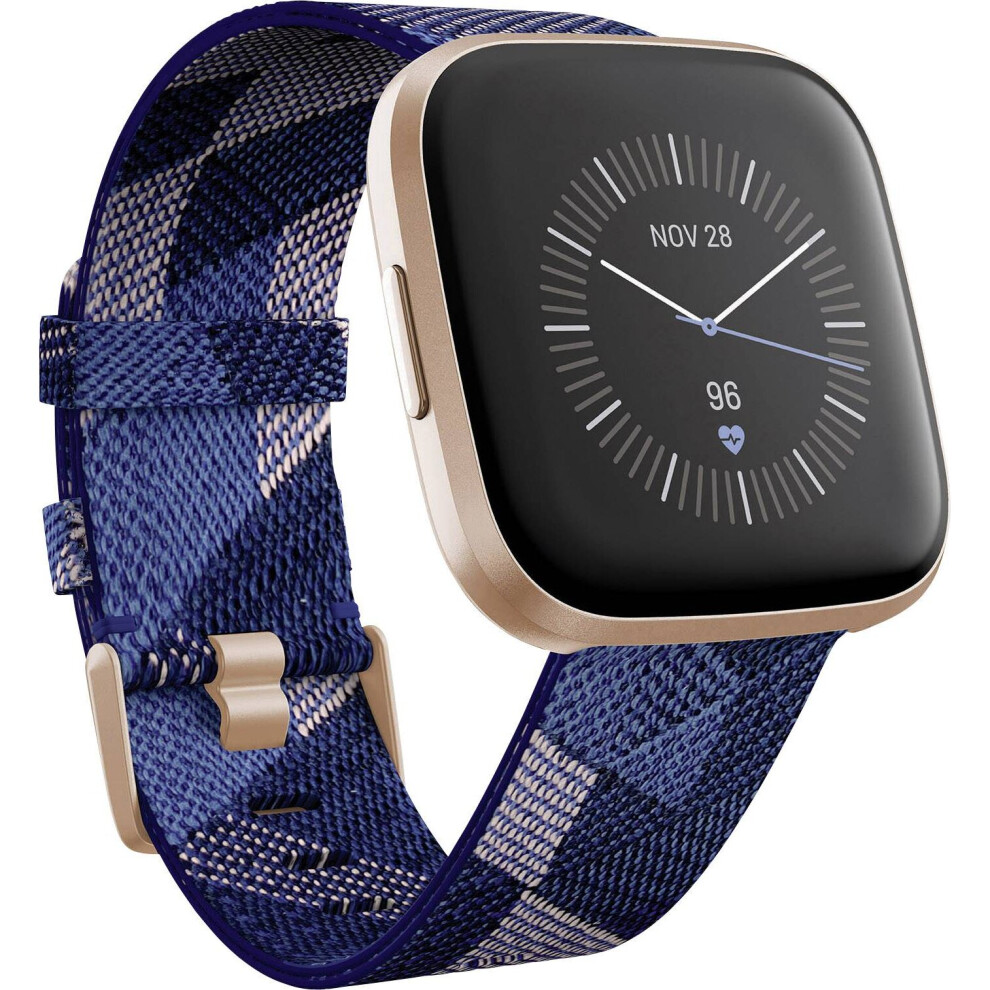 Fitbit Versa 2 Special Edition Smart Fitness Watch Copper Rose Navy