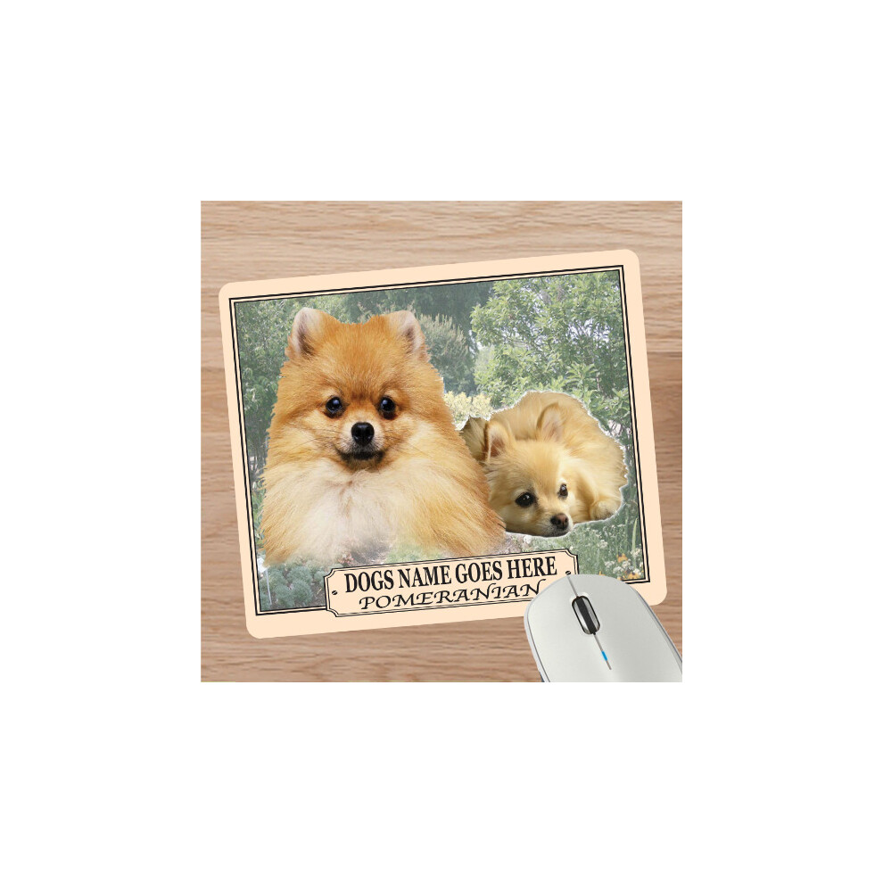 Personalised Pomeranian Dog Breed Mouse Mat Gift 608597608830