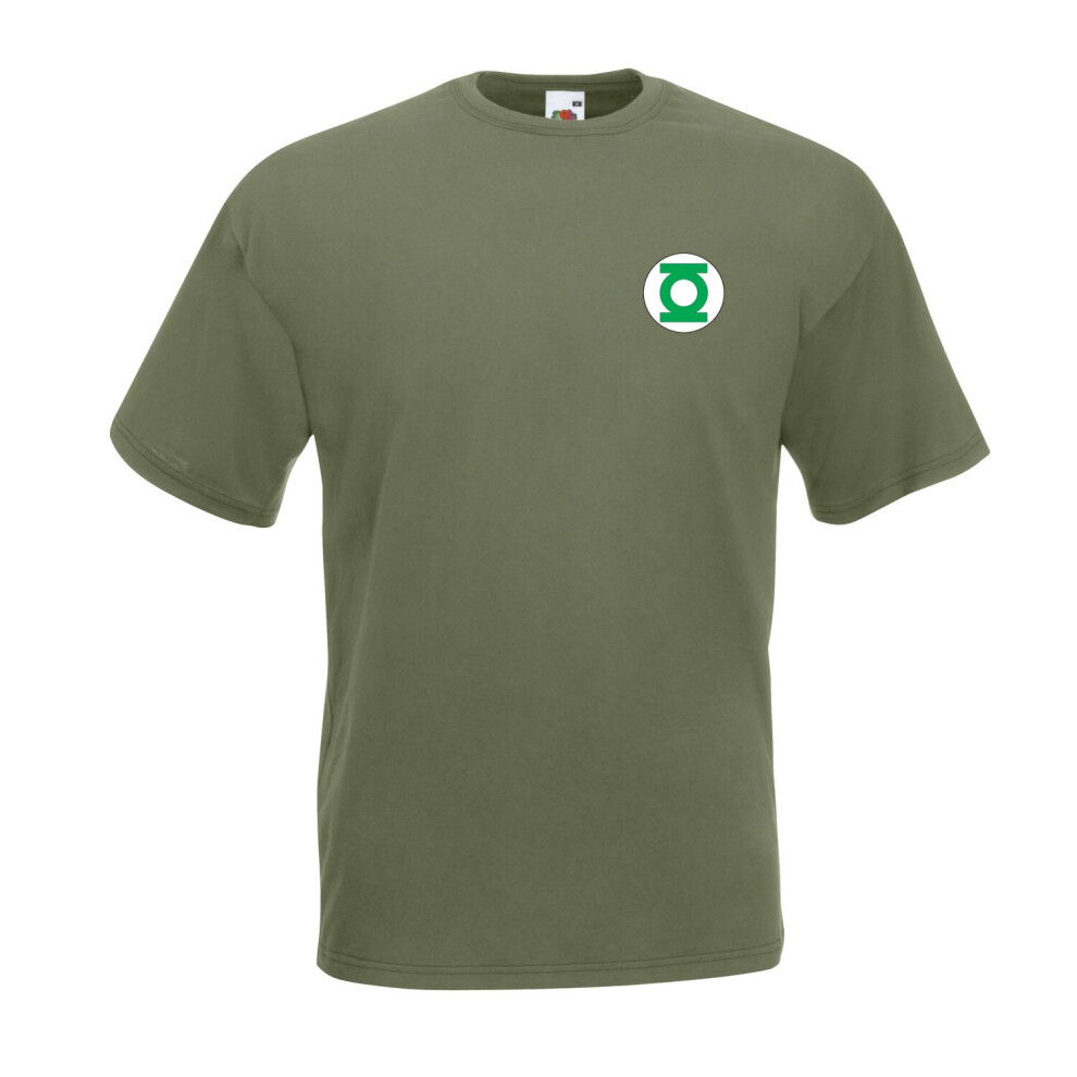 (Olive, L) Green Lantern Inspired Graphic High Quality T-Shirt, Tee, Men's, Unisex