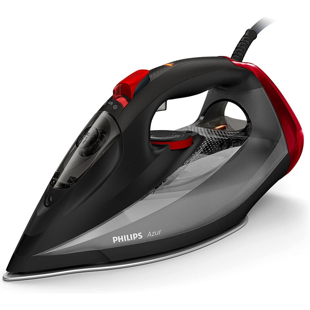 Philips Azur Steam Iron - 250 g Steam Boost - 2600 W - With SteamGlide Soleplate - 2.5 m Power Cord - Water Spray