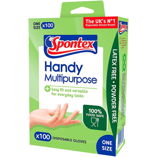 Spontex MultiPurpose Disposable Gloves 100 pack on OnBuy