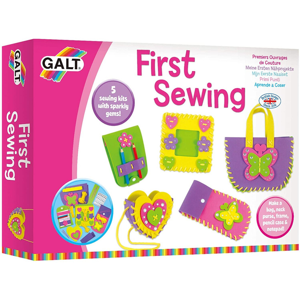 Galt Toys, First Sewing, Kids' Craft Kits, Ages 5 Years Plus