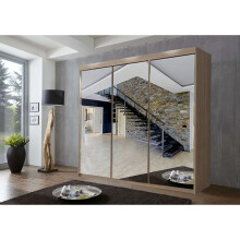 (250 cm, Oak/Sonoma) Modern Milan Wardrobe In 6 Sizes 4 Colors