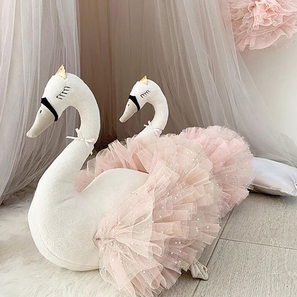 (Pink) Cute Gooses Duck Stuffed Doll Crown Kids Gift Toy