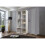 FHIF (120 cm, White) Modern Milan Wardrobe In 6 Sizes 4 Colors 2