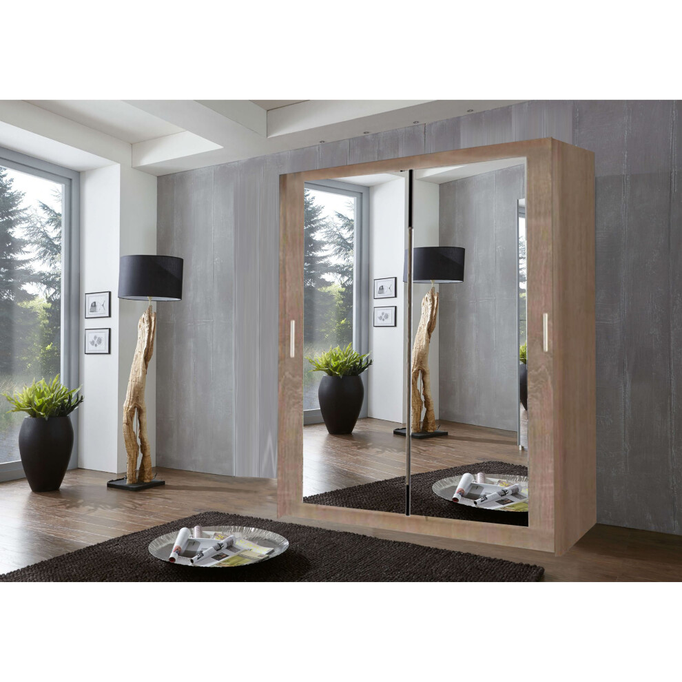 (100 cm, Oak/Sonoma) Modern Milan Wardrobe In 6 Sizes 4 Colors