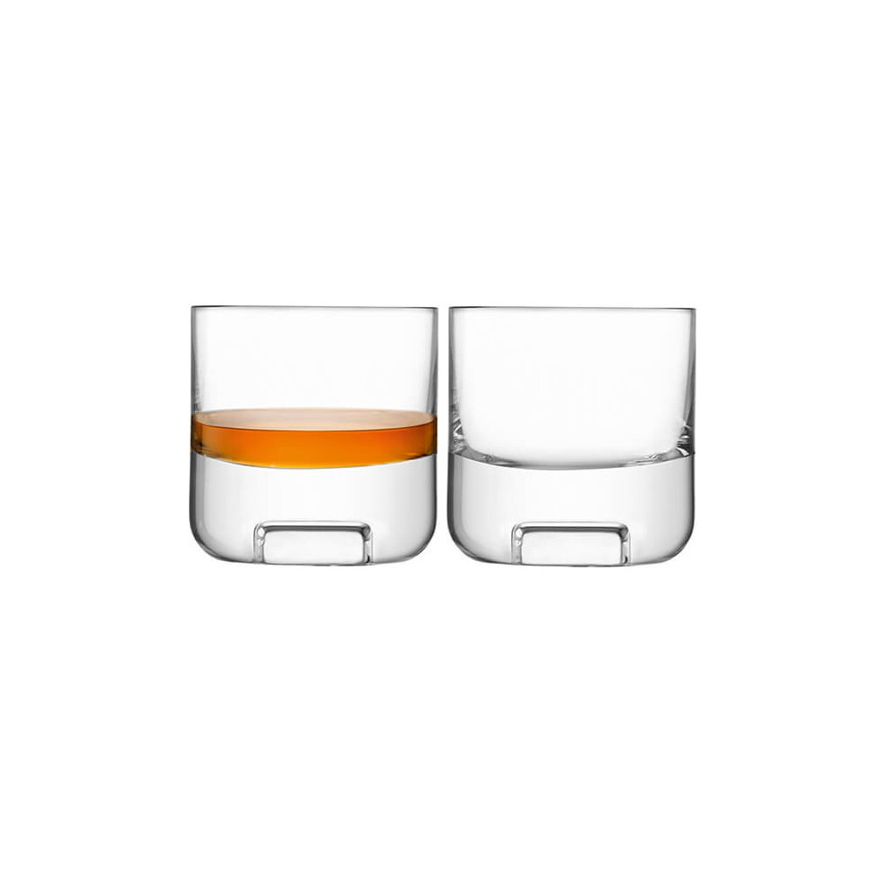 LSA Cask Whisky Tumbler 240ml Clear Set Of Two