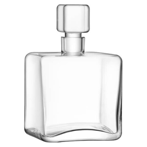 LSA International LSA Cask Whisky Square Decanter 1L Clear 1