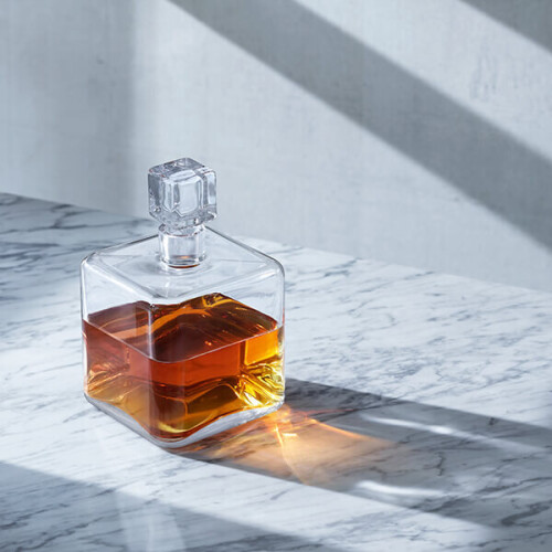 LSA International LSA Cask Whisky Square Decanter 1L Clear 2