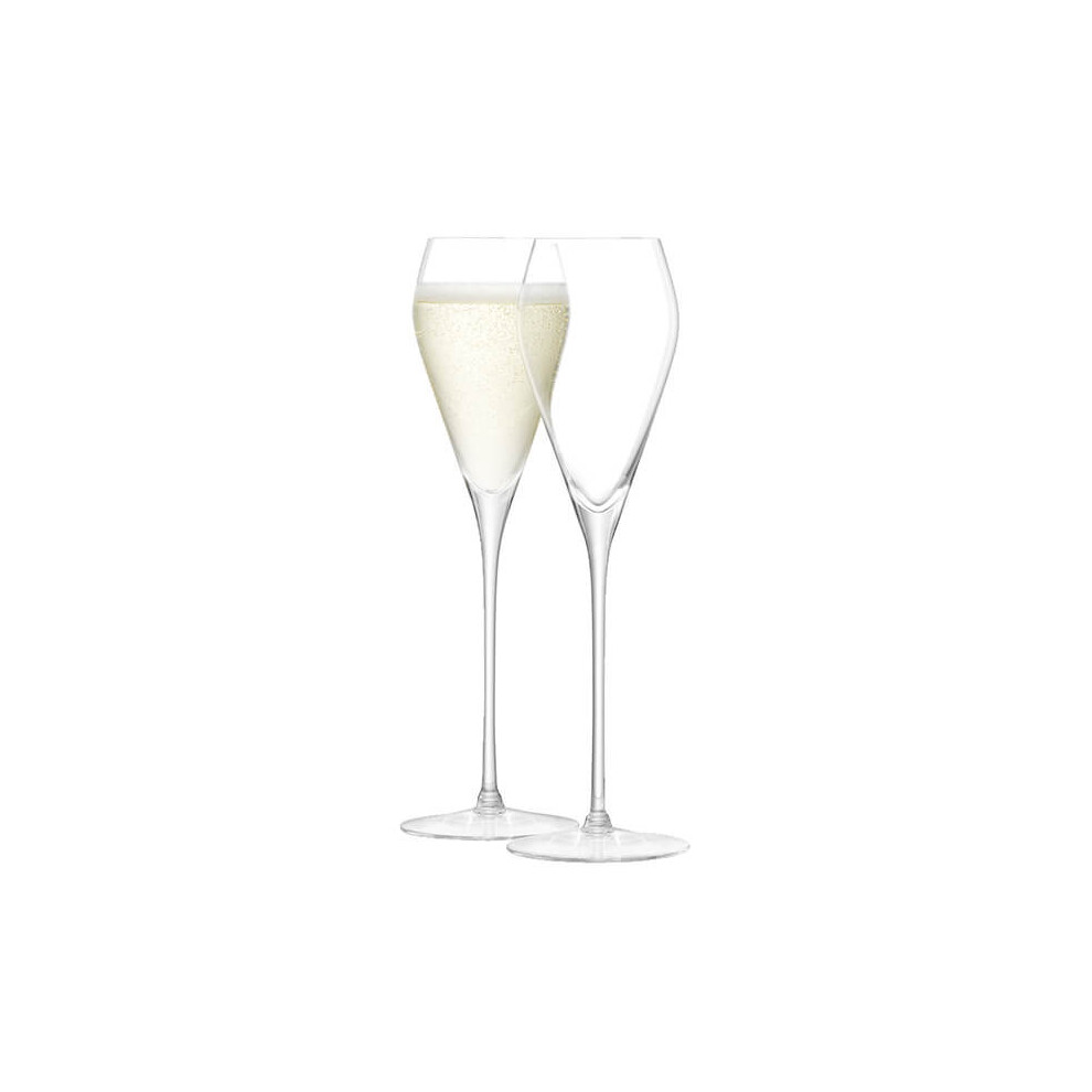 LSA Wine Prosecco Glass 250ml Clear Set Of Two