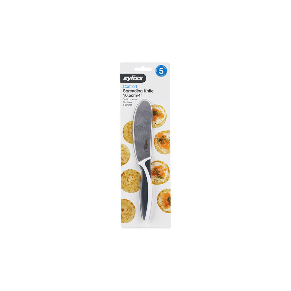 Zyliss Comfort Spreading Knife - Extra-Wide Flexible Blade with Serrated Edge for Spreading & Cutting Crusty Bread, Dishwasher Safe
